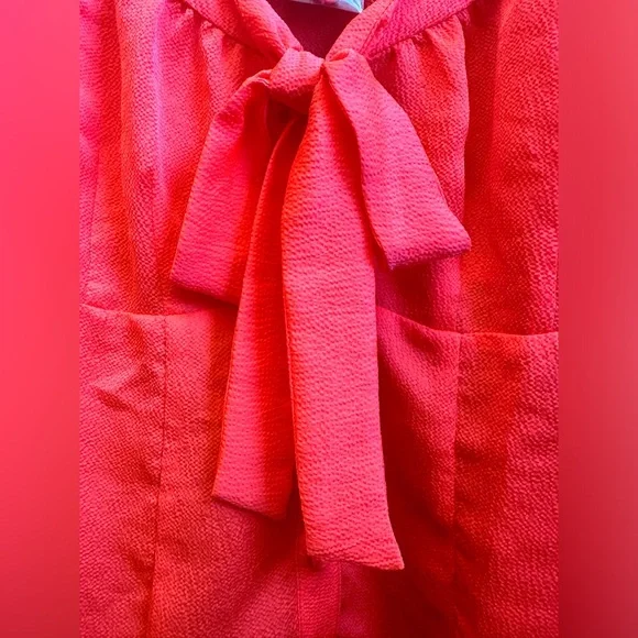 Nanette Lepore Neon Coral Totally Rad Top Size 6 - Picture 3 of 8